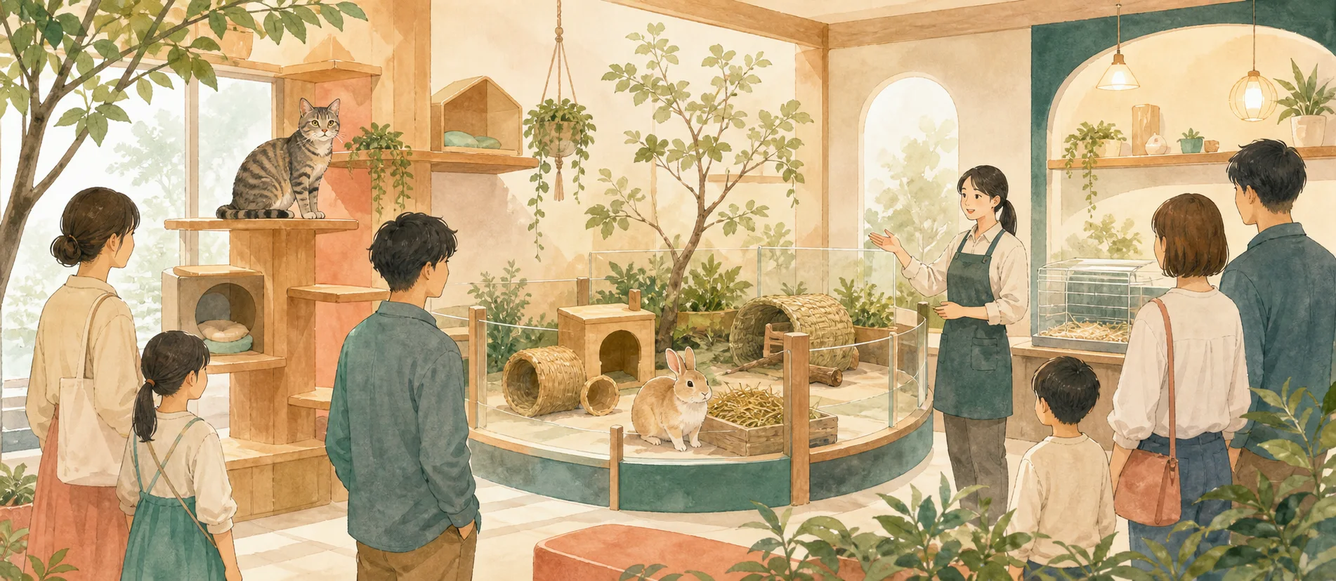 展示業を表すイラスト